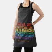 LGBT Pride Steun Drag Is Kunst Geen Misdaad Schort (Insitu)