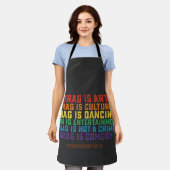 LGBT Pride Steun Drag Is Kunst Geen Misdaad Schort (Gedragen)