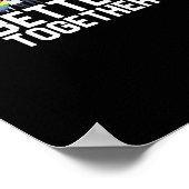 LGBT Pride Steun Leven Wordt Beter Samen Inclusief Poster (Hoek)