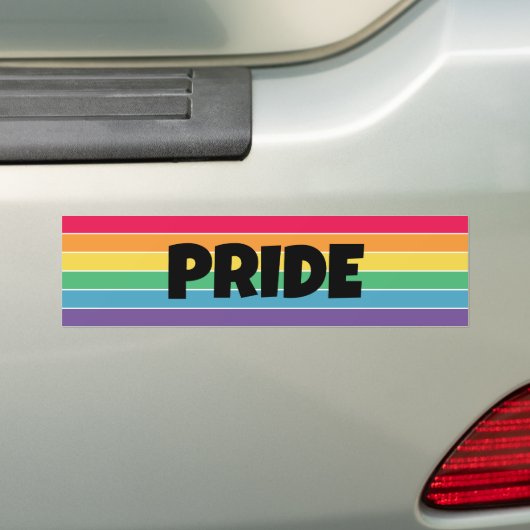 LGBT Pride Sticker | Regenboogstrips (Op auto)