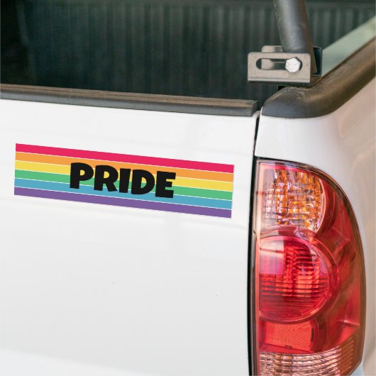 LGBT Pride Sticker | Regenboogstrips (Op Truck)