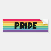 LGBT Pride Sticker | Regenboogstrips (Voorkant)