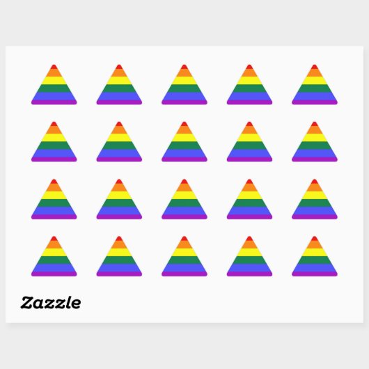 LGBT Pride Stickers (driehoek) (Vel)