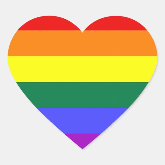 LGBT Pride Stickers (hart) (Voorkant)