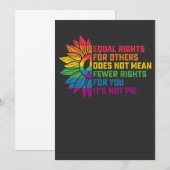 LGBT Pride Sunflower Gelijke rechten voor anderen Kaart (Voorkant / Achterkant)