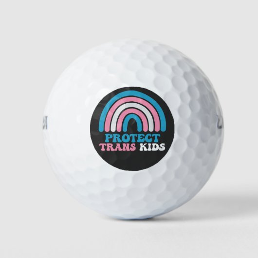 LGBT Pride Support beschermt trans-Kinder Golfballen (Voorkant)