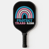 LGBT Pride Support beschermt trans-Kinder Pickleball Paddle (Voorkant)