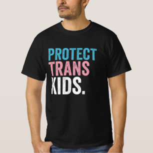 LGBT Pride Support beschermt Trans-Kinder Vintage T-shirt
