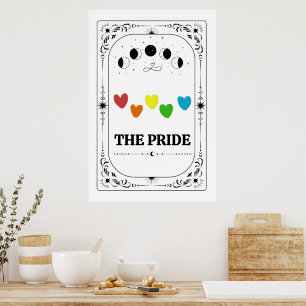 LGBT Pride Tarot Gay Trans Queer Regenboog Astrolo Poster