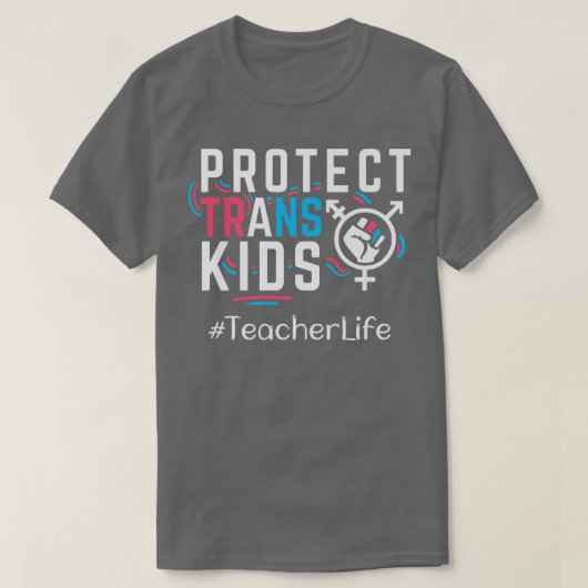 LGBT-pride tegen transgenderspecifiek Kind T-shirt (Design voorkant)