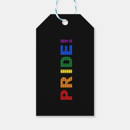 LGBT pride-tekstteken Cadeaulabel (Voorkant)