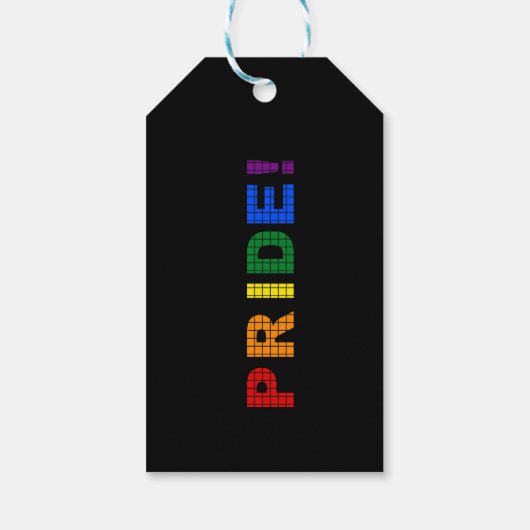 LGBT pride-tekstteken Cadeaulabel (Achterkant)