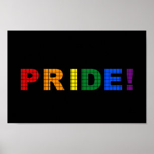 LGBT pride-tekstteken Poster