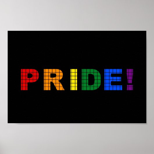 LGBT pride-tekstteken Poster (Voorkant)