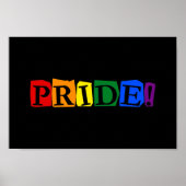 LGBT pride-tekstteken Poster (Voorkant)