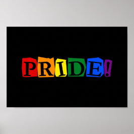 LGBT pride-tekstteken Poster