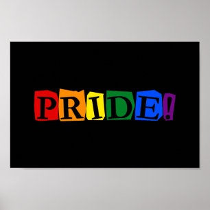 LGBT pride-tekstteken Poster