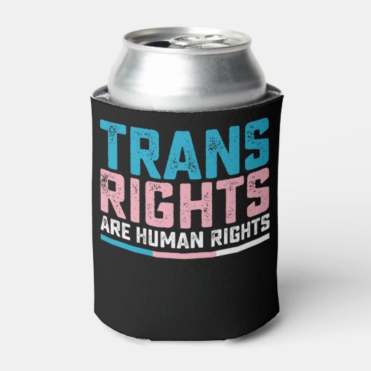 LGBT Pride Trans Rights zijn mensenrechten Blikjeskoeler (Blikje Voorkant)