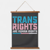 LGBT Pride Trans Rights zijn mensenrechten Hangend Wandkleed (Voorkant)