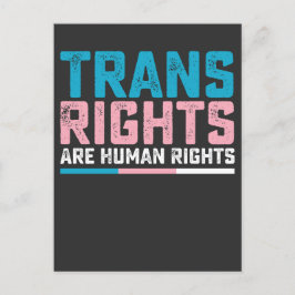 LGBT Pride Trans Rights zijn mensenrechten Uitnodiging Briefkaart