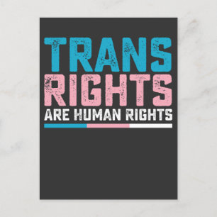 LGBT Pride Trans Rights zijn mensenrechten Uitnodiging Briefkaart