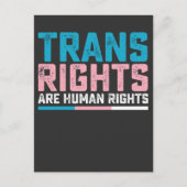 LGBT Pride Trans Rights zijn mensenrechten Uitnodiging Briefkaart (Voorkant)