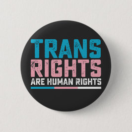 LGBT Pride Transrechten zijn Mensenrechten Ronde Button 5,7 Cm