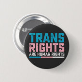LGBT Pride Transrechten zijn Mensenrechten Ronde Button 5,7 Cm (Voorkant /achterkant)