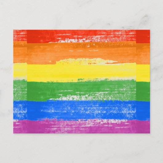 LGBT Pride Verf Briefkaart (Voorkant)