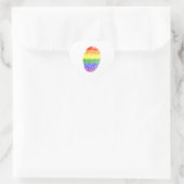 LGBT Pride vlag Hart Sticker (Tas)