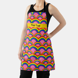 LGBT pride vlag regenboogpatroon met aangepaste te Schort