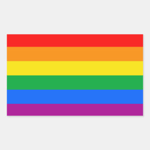 LGBT Pride-vlag / Regenboogvlag Rechthoekige Sticker