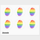 LGBT Pride vlag Ronde Sticker (Vel)