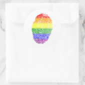 LGBT Pride vlag Ronde Sticker (Tas)