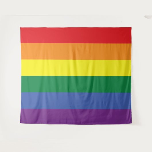 LGBT Pride Wall Tapestry (Extra groot) Wandkleed (Voorkant (horizontaal))
