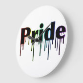 LGBT+ Pride wandklok (Hoek)