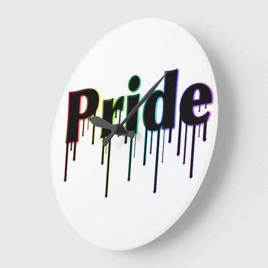 LGBT+ Pride wandklok (Hoek)