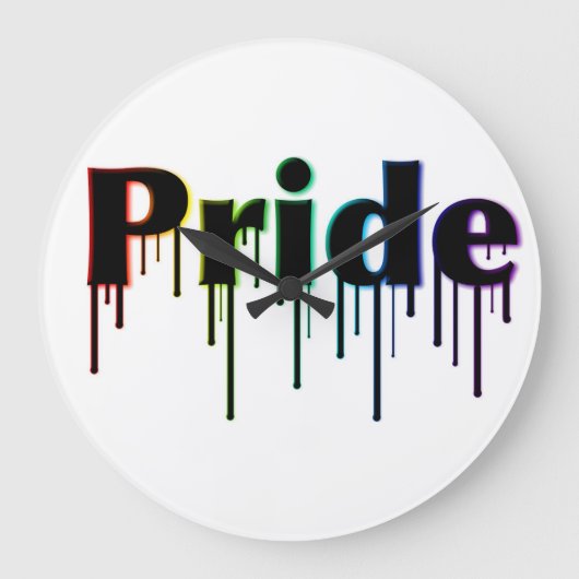 LGBT+ Pride wandklok (Voorkant)