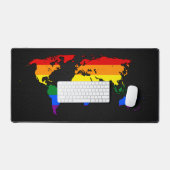 LGBT-pride wereldkaart Bureaumat (Keyboard & Muis)