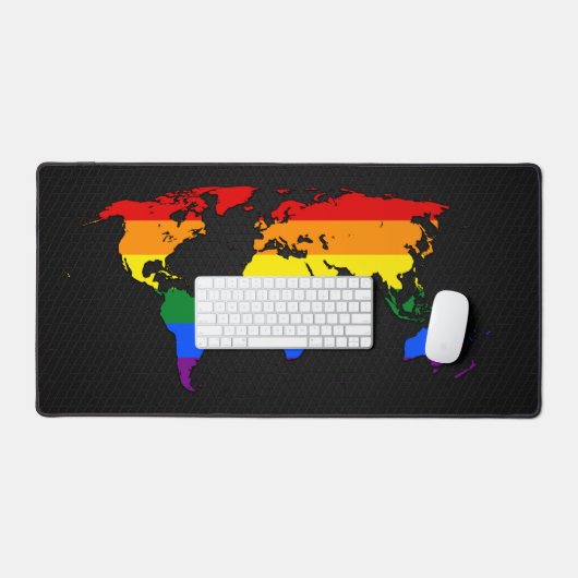 LGBT-pride wereldkaart Bureaumat (Keyboard & Muis)