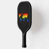 LGBT-pride wereldkaart Pickleball Paddle (Links)