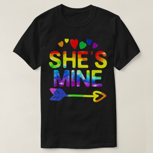 LGBT Pride Ze is mijn mijne. Ik ben haar lesbische T-shirt (Design voorkant)