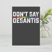 LGBT Pride Zeg niet tegen Desantis Lesbian Kaart (Staand voorkant)