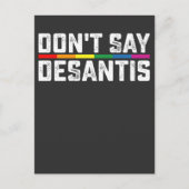 LGBT Pride Zeg niet tegen Desantis Lesbian Uitnodiging Briefkaart (Voorkant)