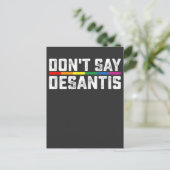 LGBT Pride Zeg niet tegen Desantis Lesbian Uitnodiging Briefkaart (Staand voorkant)