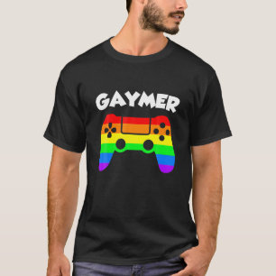 LGBT Pride Zeggend Gaymer Gay Gamer Grap Fun CSD G T-shirt