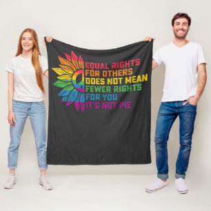 LGBT Pride Zonnebloem Gelijke Rechten Voor Anderen Fleece Deken