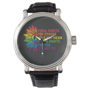 LGBT Pride Zonnebloem Gelijke Rechten Voor Anderen Horloge