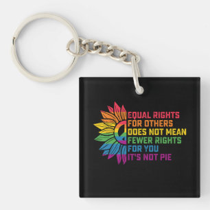 LGBT Pride Zonnebloem Gelijke Rechten Voor Anderen Sleutelhanger