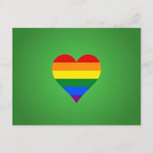 LGBT-pridehart Briefkaart